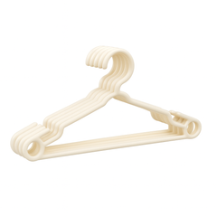 (PACK OF 6) Cloth Hangers – Durable Plastic Hangers
