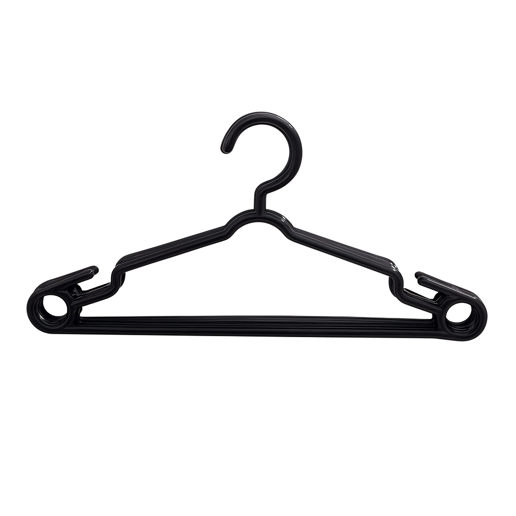 (PACK OF 6) Cloth Hangers – Durable Plastic Hangers