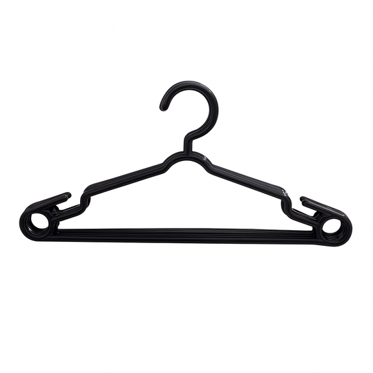 (PACK OF 6) Cloth Hangers – Durable Plastic Hangers - Habitt