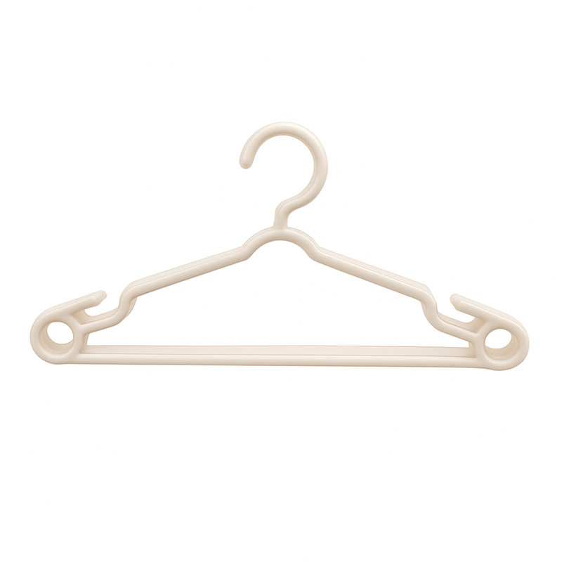 (PACK OF 6) Cloth Hangers – Durable Plastic Hangers - Habitt