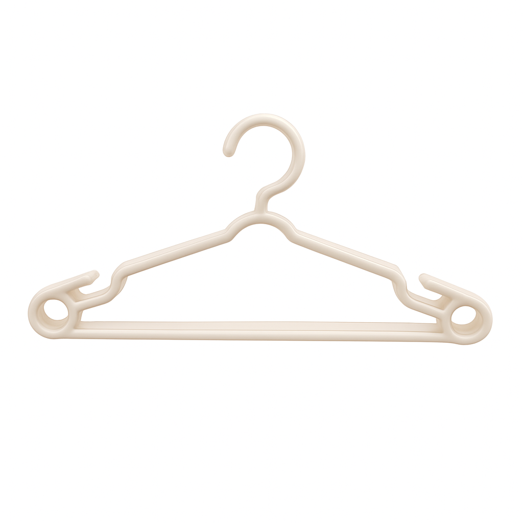 (PACK OF 6) Cloth Hangers – Durable Plastic Hangers - Habitt