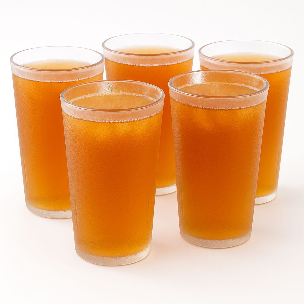 [Pack of 6] Frosted Glass Tumblers – Elegant Drinkware for Home & Parties