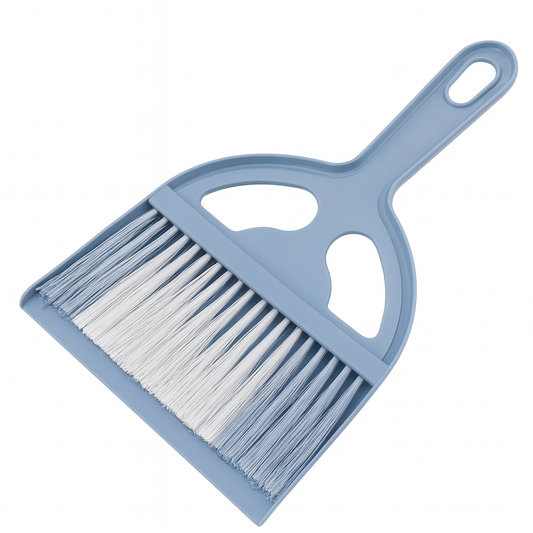 Compact Dustpan and Brush Set | Handy Plastic Cleaning Tool with Soft Bristles | Ideal for Home, Kitchen & Office