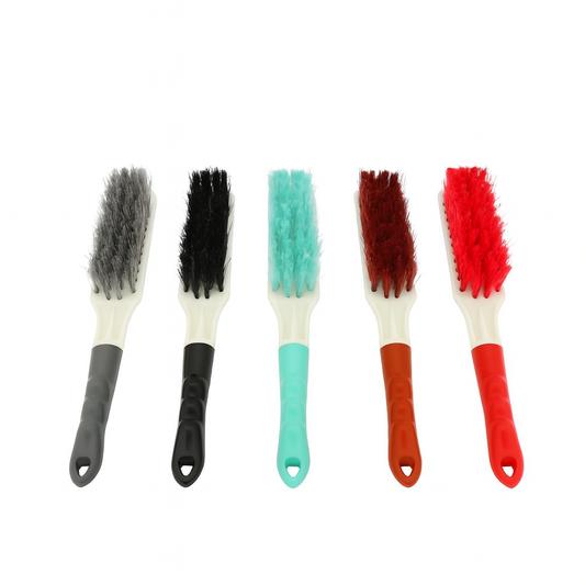 Carpet Brush Set – Large & Small Handheld Cleaning Brushes with Strong Bristles (Assorted Colors)