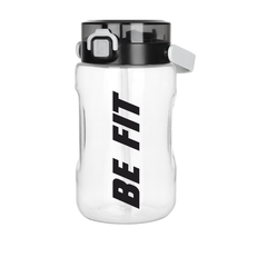 Carbon 1500ml Sports Water Bottle – BPA-Free Leakproof Gym Bottle with Flip Lock Lid | “Be Fit” Motivational Design