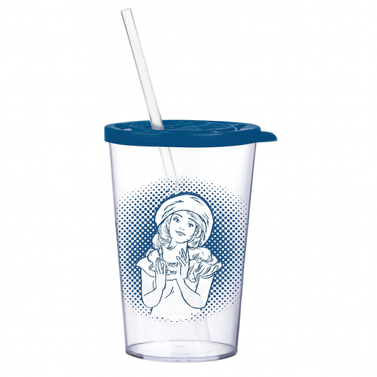 1Pc Transparent Shake Cup 700ml – BPA-Free Reusable Tumbler with Straw & Lid | Large Smoothie, Juice & Milkshake Cup