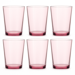 (PACK OF 6) Premium Acrylic Drinking Glass Set – Unbreakable Tumblers Pack of 6
