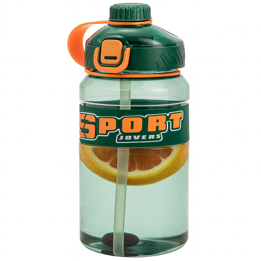 SPORT Lovers Water Bottle – Large BPA-Free Sports Bottle with Straw & Flip Lid | Leakproof Gym, Fitness & Outdoor Hydration Bottle