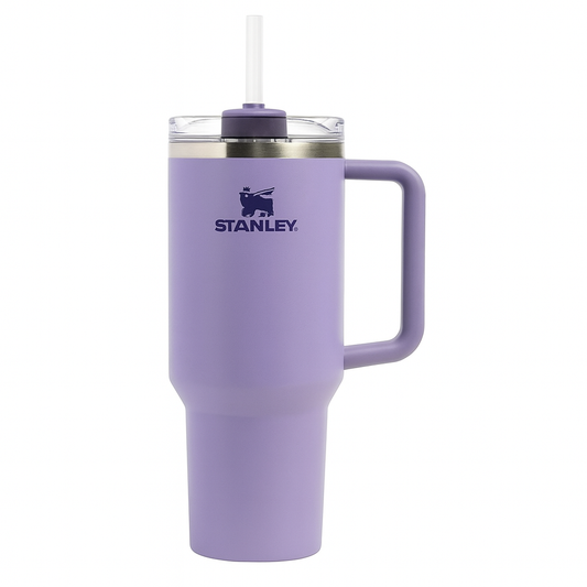 Stanley 40oz Quencher Tumbler with Handle & Straw | 680g Heavy-Duty Stainless Steel Insulated Travel Mug | Vacuum Flask (Lavender Purple)