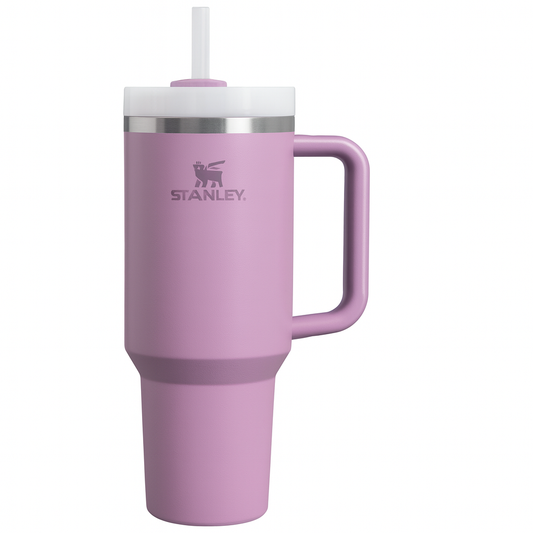 Stanley 40oz Quencher Tumbler with Handle & Straw | 680g Heavy-Duty Stainless Steel Vacuum Insulated Travel Mug (Rose Mauve)