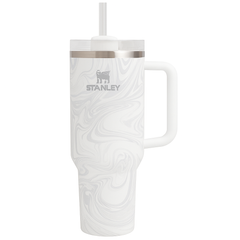 Stanley 40oz Quencher Tumbler with Handle & Straw | 680g Heavy-Duty Stainless Steel Vacuum Insulated Cup | Marble Edition (Available in Grey & Brown)