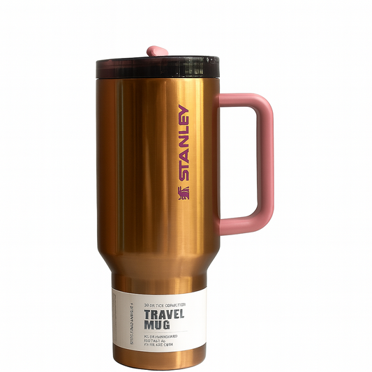 Stanley Pro Tour Travel Mug 40 oz (Copper Edition) | Heavy-Duty Insulated Stainless-Steel Tumbler with Handle | Anti-Leak, Double-Wall Vacuum Flask | 680 g Premium Build