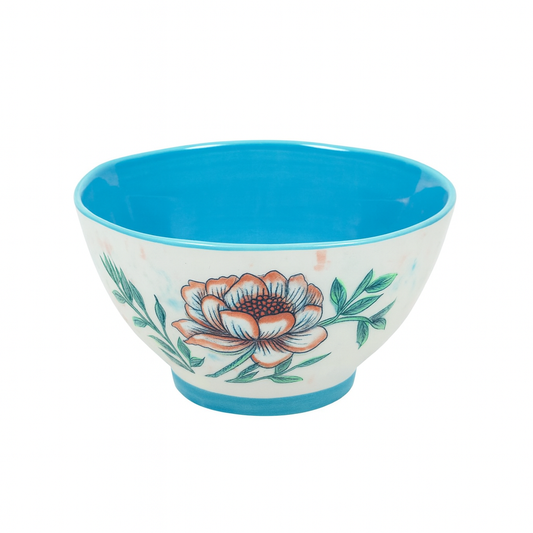 Floral Ceramic Round Bowl – 10cm (10-80c)