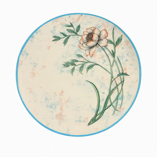 Floral Ceramic Dinner Plate – 4-12c