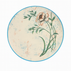 Floral Ceramic Dinner Plate – 4-12c