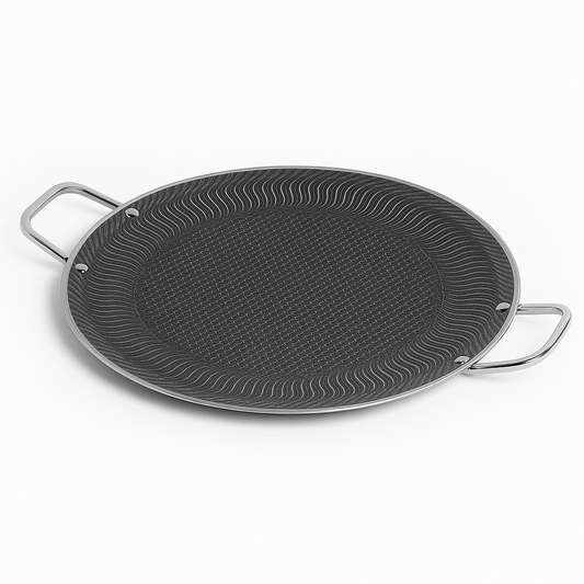 Premium Stainless Steel Non-Stick Tawa | Heavy-Duty Cookware with Dual Handles | 28 cm & 34 cm Sizes | Induction & Gas Compatible Flat Pan