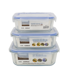 1Pc Square Airtight Glass Food Storage Containers – 800ml, 1500ml & 2200ml | Leakproof, Stackable & Microwave Safe