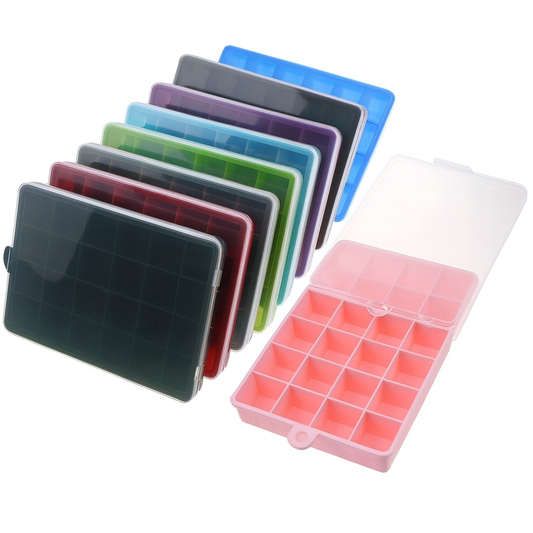 Silicone Ice Tray with Cover – 24 Cube Ice Mold (Assorted Colors)