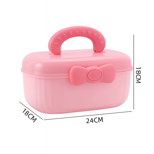 Multifunctional Baby Accessories Storage Box – Portable Organizer with Handle (Assorted Colors)