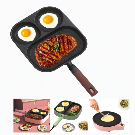 Electric Crepe Maker – Multi-Function Non-Stick Grill Pan for Crepes, Pancakes, Eggs & BBQ