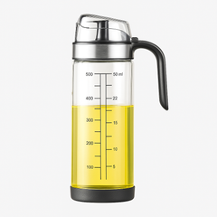 Oil Jug – Glass Oil Dispenser with Automatic Flip Cover