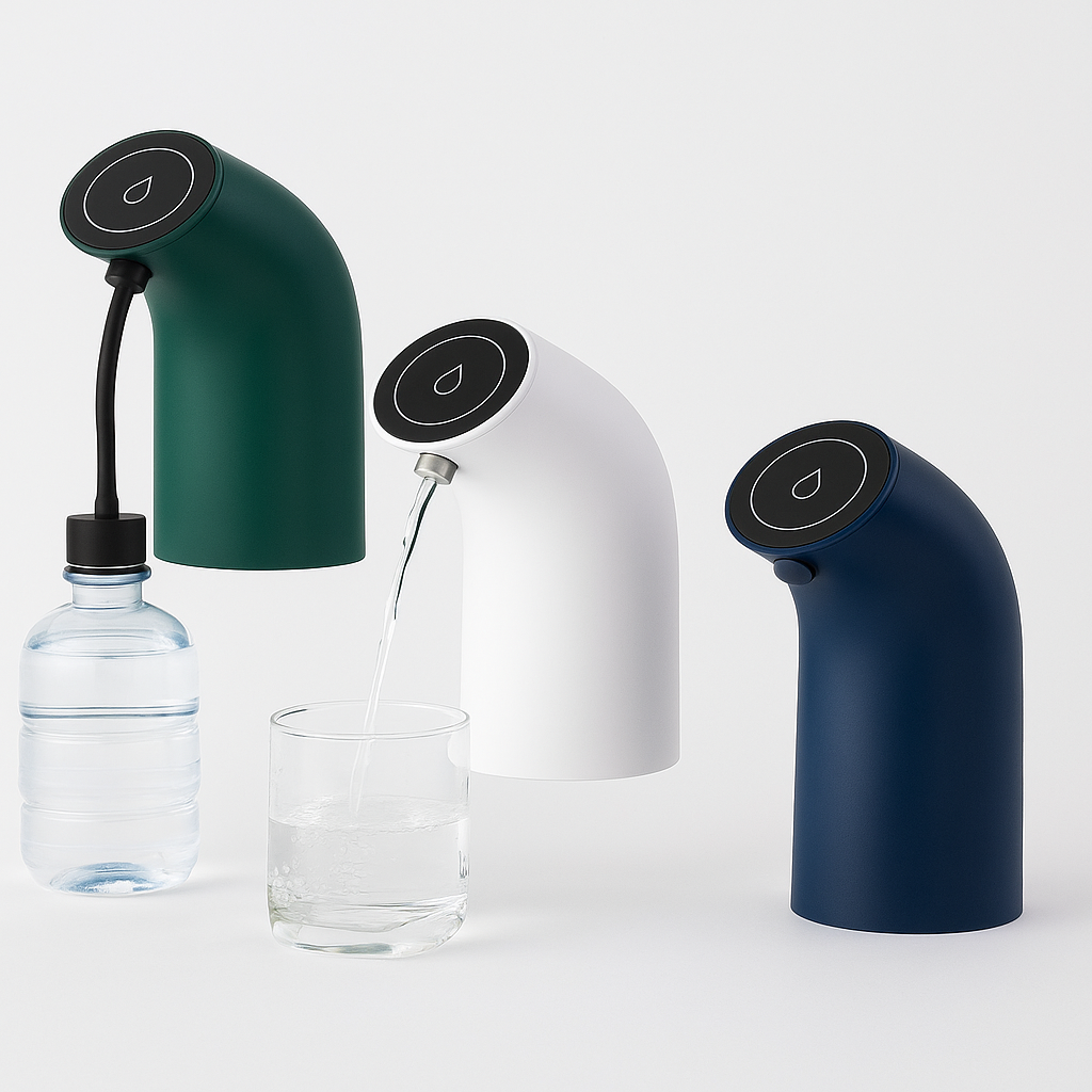 Ecoco Electric Water Pump Assorted – USB Rechargeable Automatic Dispenser for Bottled Water & Home Use