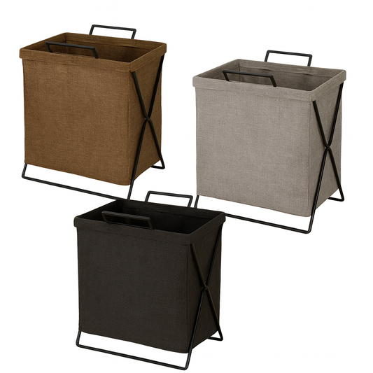 Foldable Laundry Basket  – Assorted Colors Clothes Hamper for Home & Dorm Use