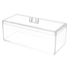 Acrylic Cosmetic Storage Box with Lid – Transparent Makeup Organizer