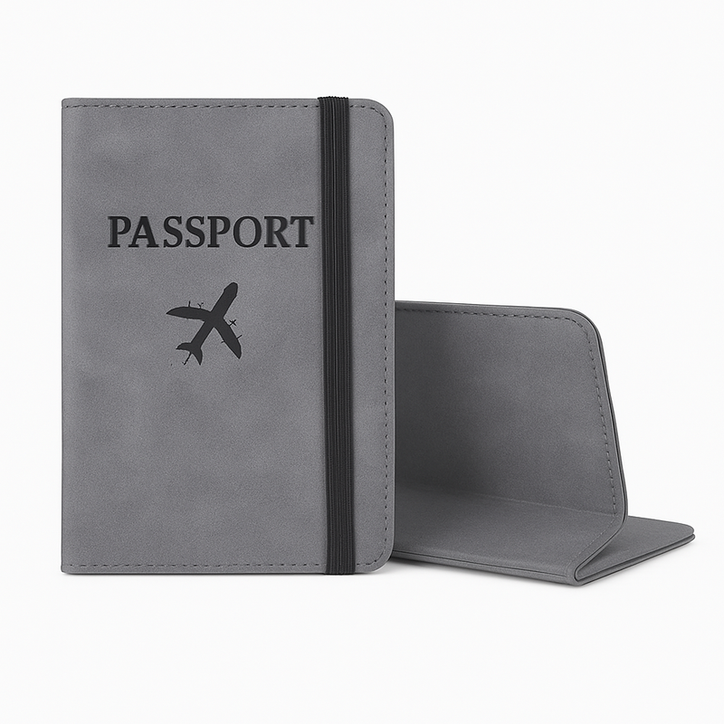 RFID Blocking Passport Cover – Travel Wallet with Card Holder (Assorted) - Habitt