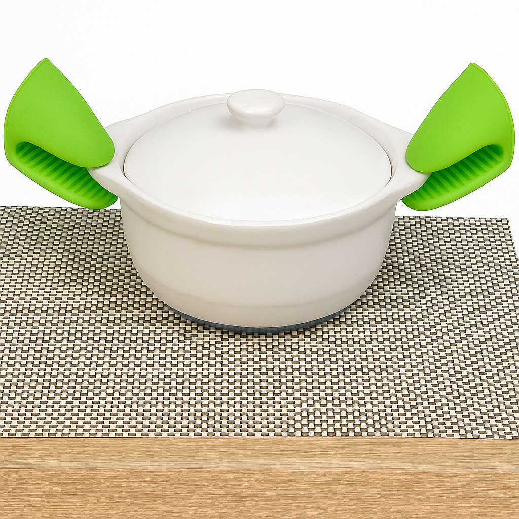 Silicone Clip Pot Holder – 2 Pcs Set (Assorted Colors)