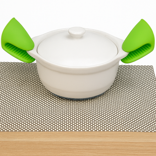 Silicone Clip Pot Holder – 2 Pcs Set (Assorted Colors)