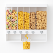 Wall-Mounted Rice &amp; Cereal Dispenser – 10kg Multi-Compartment Grain Storage Container - Habitt