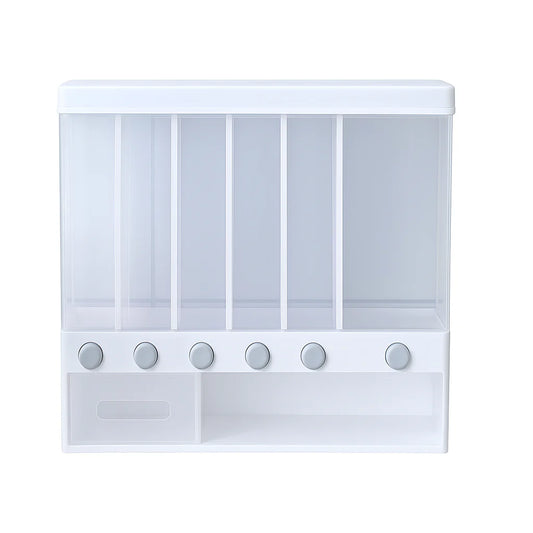 Wall-Mounted Rice &amp; Cereal Dispenser – 10kg Multi-Compartment Grain Storage Container
