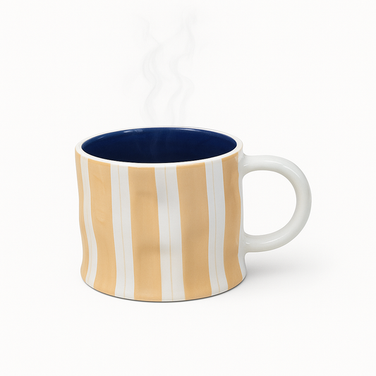 Striped Pattern Mug Collection 650ML – Ceramic Coffee & Tea Mugs