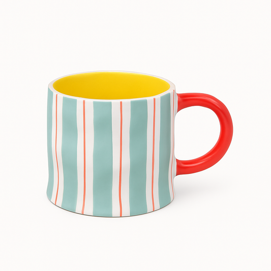 Striped Pattern Mug Collection 650ML – Ceramic Coffee & Tea Mugs