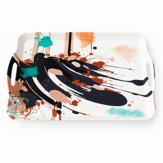 Crystal Serving Tray – Rectangular with Handles