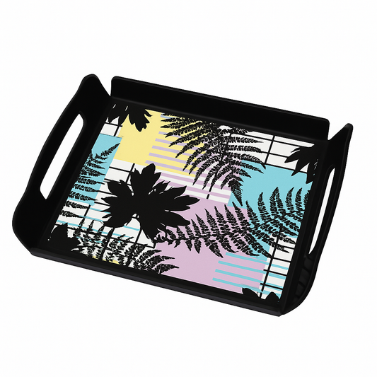 Magical Black AP Tray – Square Serving Tray with Handles