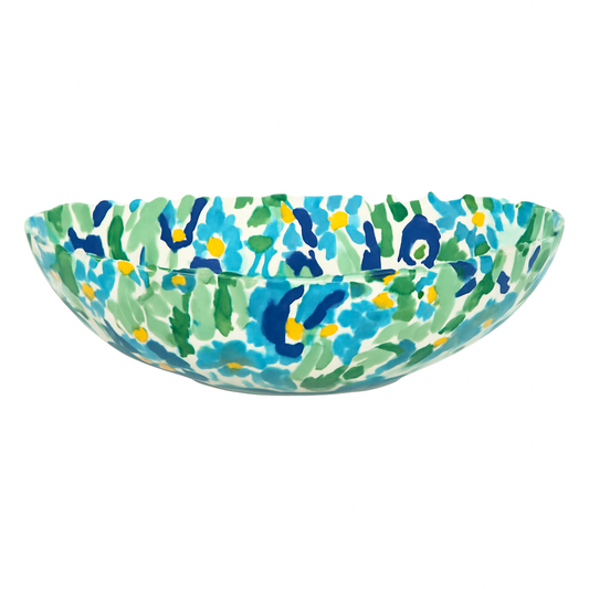 Crescent Floral Bowl – Decorative Serving Bowl