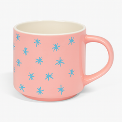 Mug Aesthetic – Blue, Yellow & Pink (400 ml)