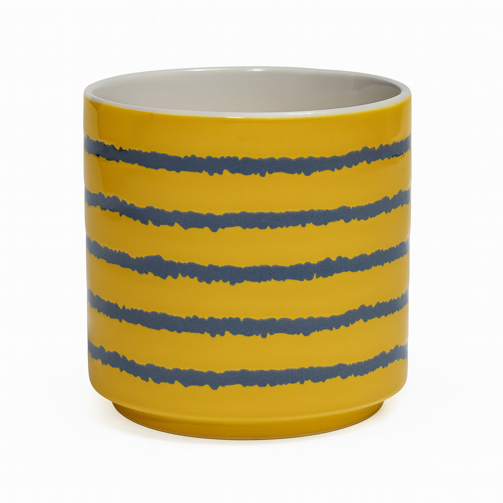 Mug Aesthetic – Blue, Yellow & Pink (400 ml) - Habitt