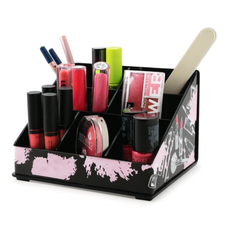 Beauty Organizer – Black Acrylic Makeup Holder