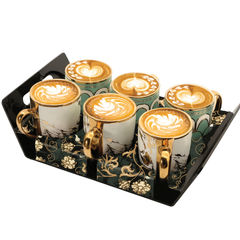 4 Star Mug Holder – Decorative Serving Tray with Mug Slots