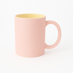 Colorful Ceramic Mug Set – 350ml Coffee & Tea Cups in Sea Green, Pink, Yellow, Peach, Light Blue & Black
