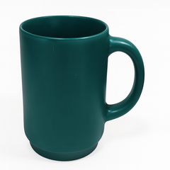 Classic Ceramic Mug – 330ml Coffee & Tea Cup in Black, Blue, Green, Mehroon, White, Grey & Yellow