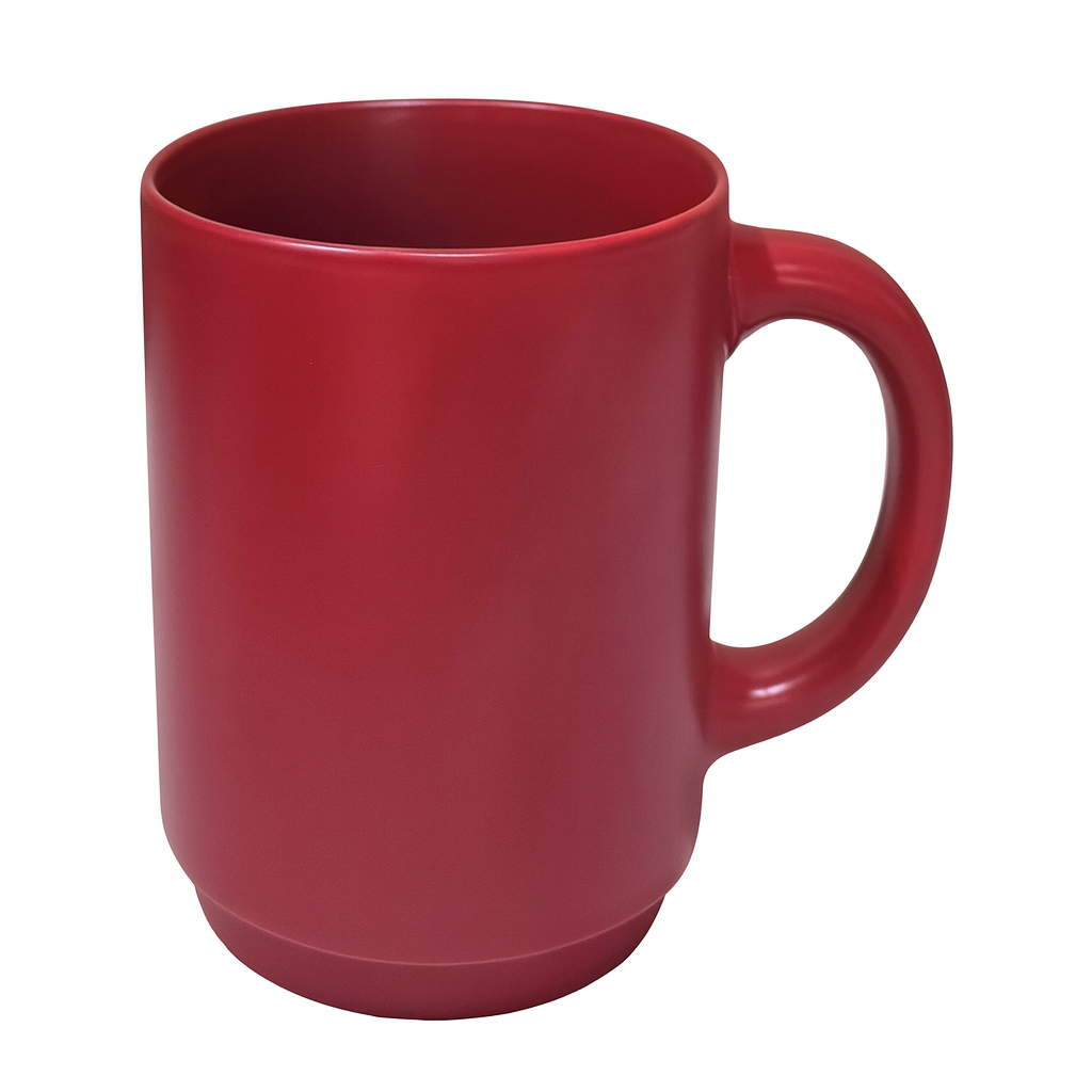Classic Ceramic Mug – 330ml Coffee & Tea Cup in Mehroon