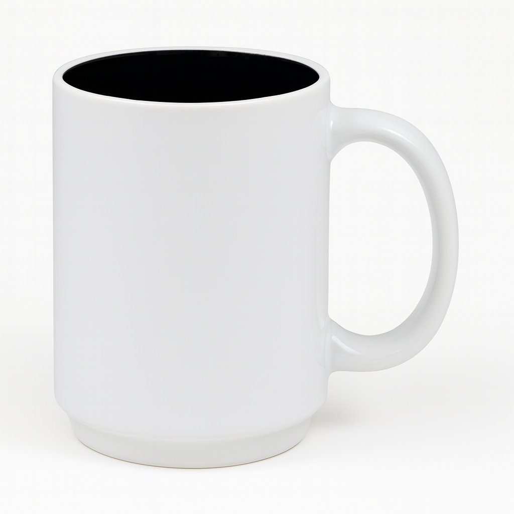 Classic Ceramic Mug – 330ml Coffee & Tea Cup in White