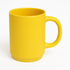 Classic Ceramic Mug – 330ml Coffee & Tea Cup in Black, Blue, Green, Mehroon, White, Grey & Yellow