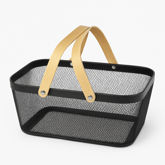 Fruit Basket with Bamboo Handle – 16 × 7 Inch