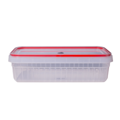 1pc Clear Storage Box 2 Liter (Assorted) – Airtight Plastic Food Container with Colored Lid