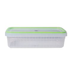 1pc Clear Storage Box 2 Liter (Assorted) – Airtight Plastic Food Container with Colored Lid